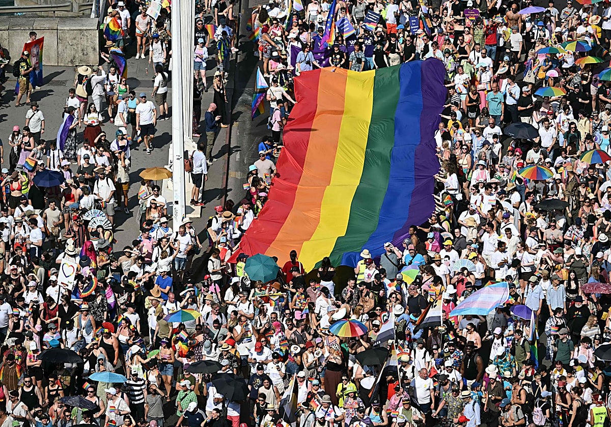 Marcha del Orgullo de Budapest en 2026.