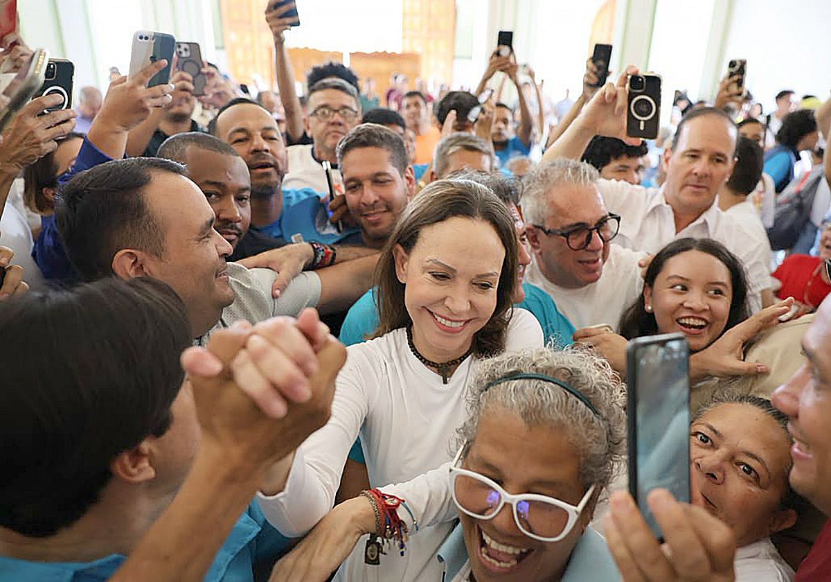 Venezuelan opposition leader María Corina Machado returns from exile