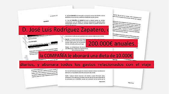 Este es el contrato millonario de ZP en Bolivia: 10.000 euros al día en dietas