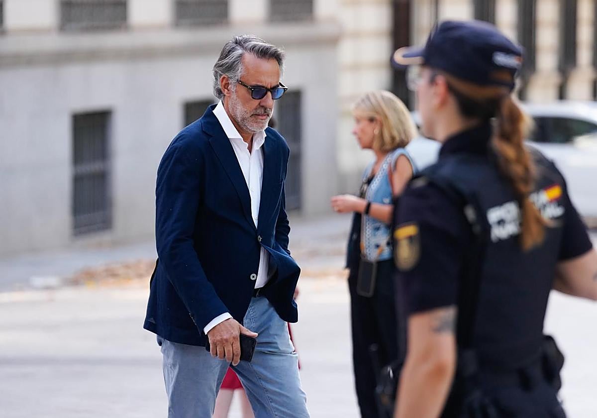 El empresario Joaquín Parra, a su llegada a la Audiencia Nacional