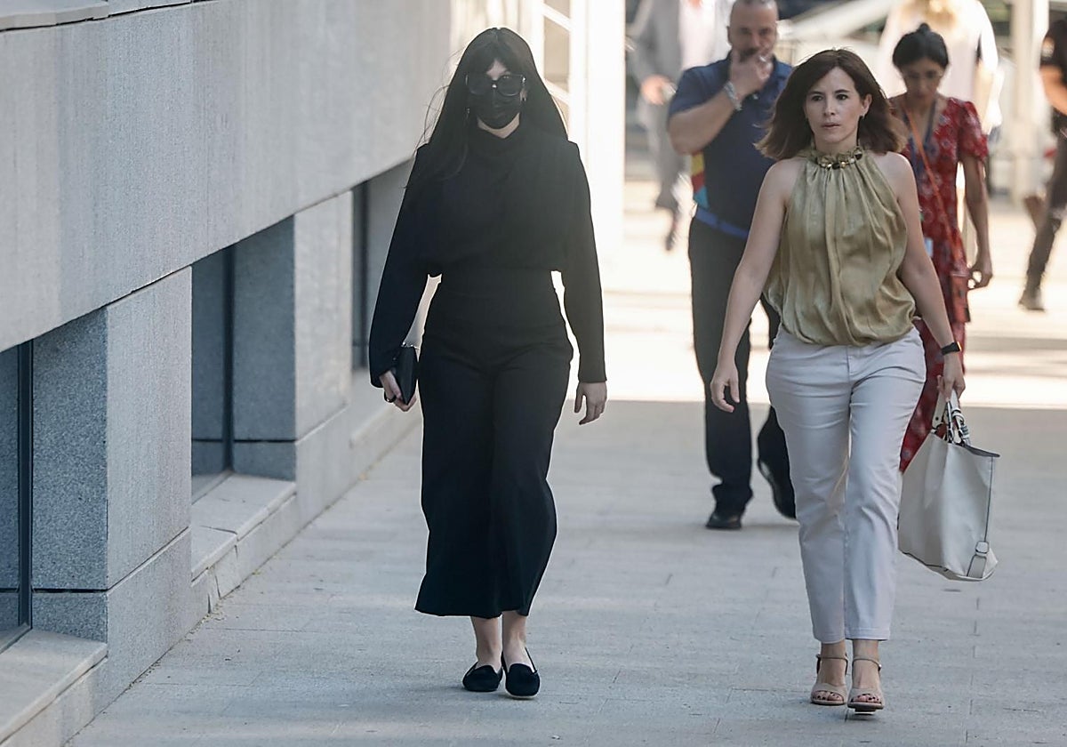 Jésica Rodríguez a su llegada este lunes a la Audiencia Nacional