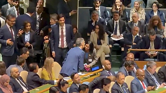 Delcy Rodríguez y Sánchez, un primer saludo en la ONU