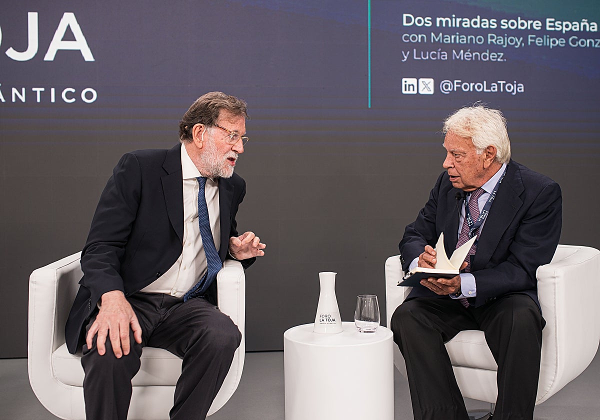 Felipe González y Rajoy reclaman en elecciones y coinciden en la reivindicación del bipartidismo
