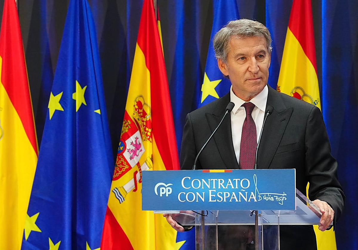 Feijóo alienta «la reconstrucción nacional» bajo los principios de la verdad, la ley, el esfuerzo y la unidad