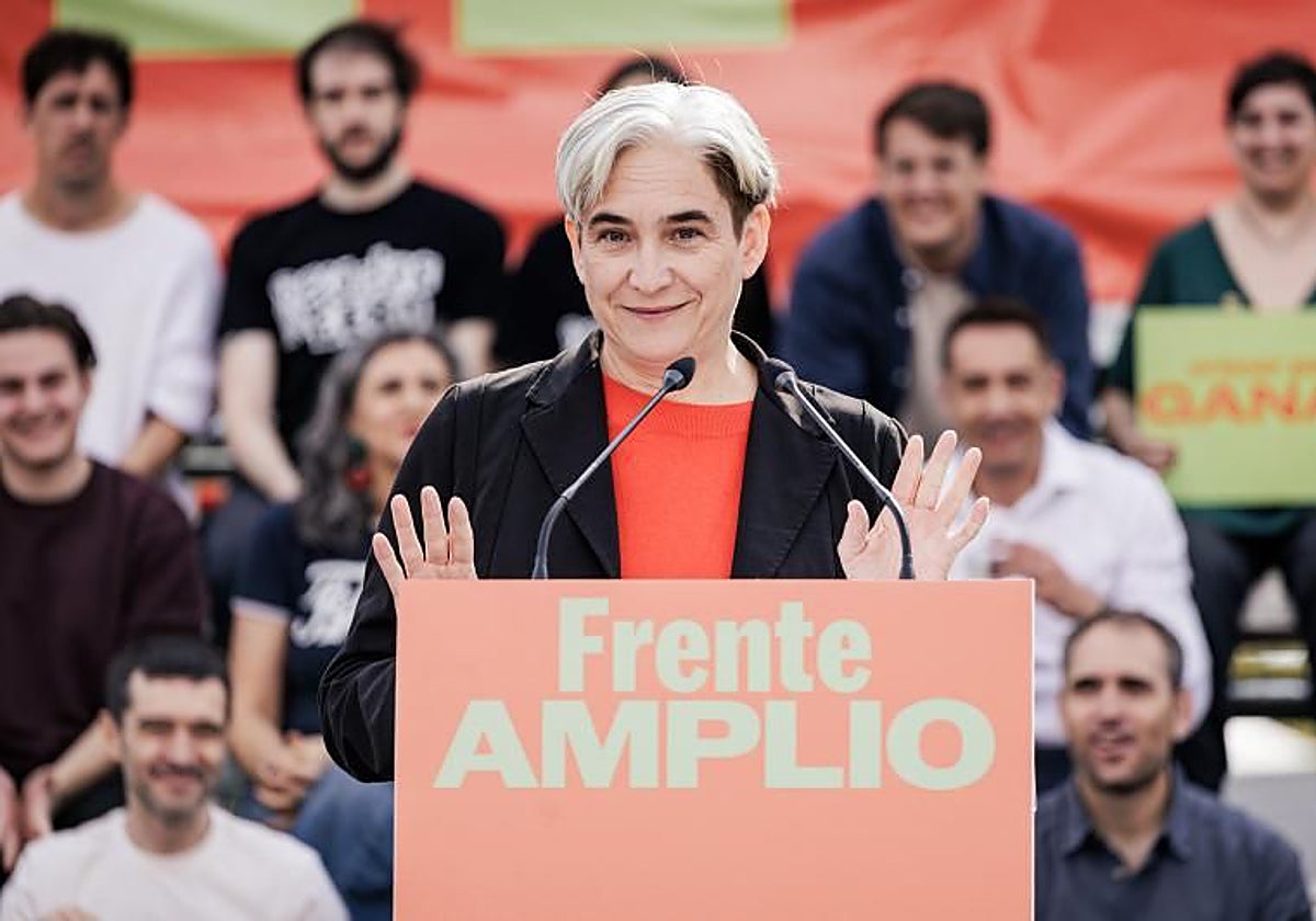 La candidata del Frente Amplio, Ada Colau