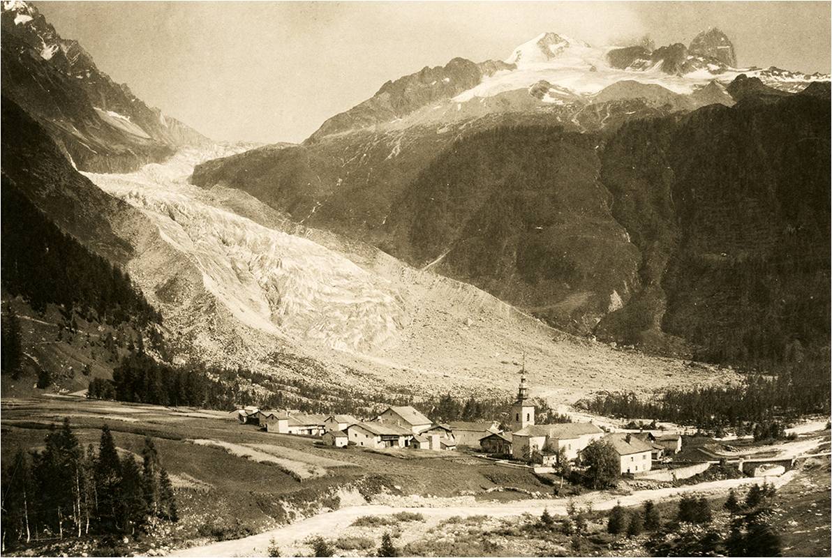 Imagen antes - Los Alpes se derrumban por el calentamiento global