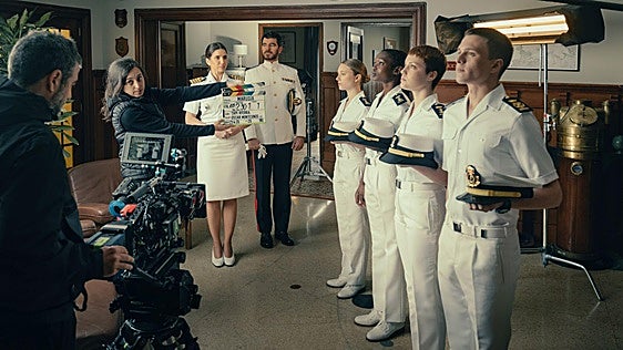 'Marusía' convierte la Escuela Naval de Marín en escenario de un thriller sobre muerte, amor y ecos de Leonor