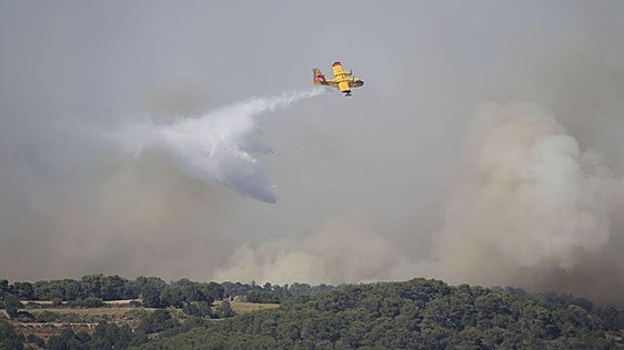 Estabilizado el incendio en La Fueva (Huesca) y «optimismo dentro de la preocupación» en Leciñena (Zaragoza)