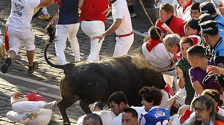El octavo encierro de San Fermín, en imágenes