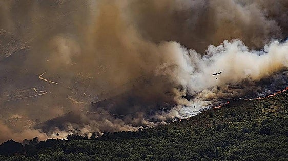 El incendio de Burgohondo obliga a confinar a varias localidades de Ávila y evacuar a un centenar de personas