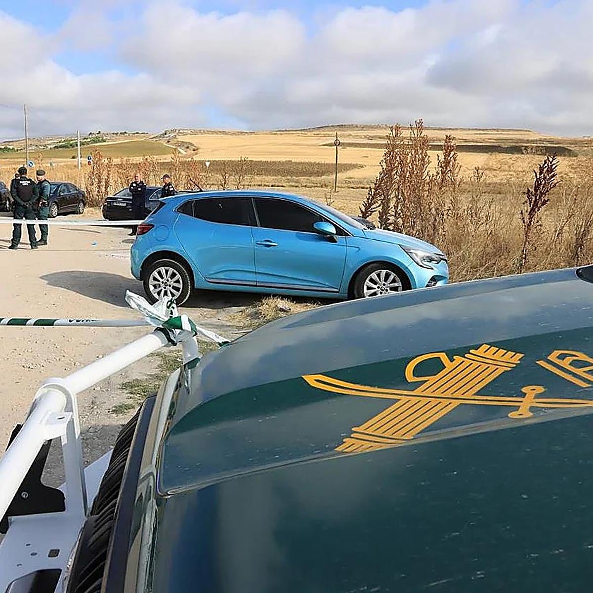 Guardia Civil, en el lugar donde se produjeron los hechos.