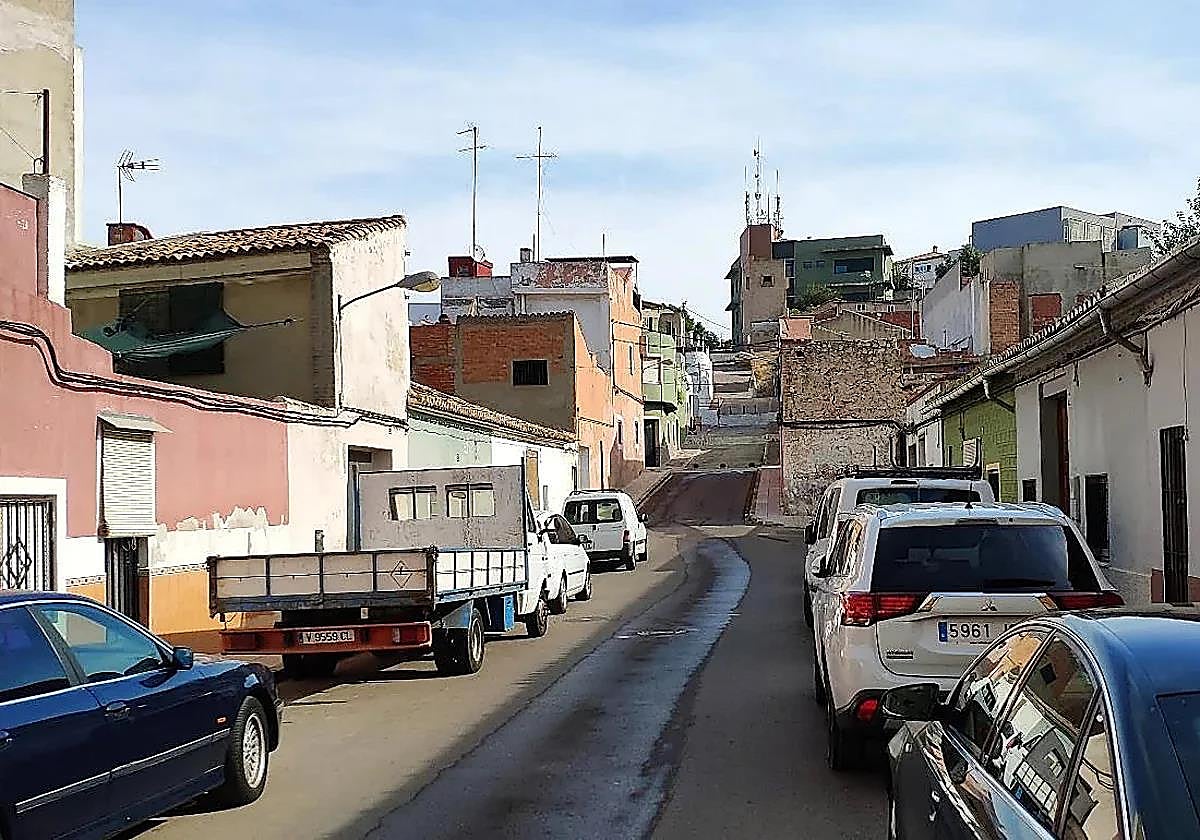 Una de las calles del barrio de l'Alquerieta.