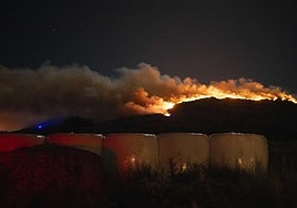El incendio forestal de Calvos de Randín en Ourense.