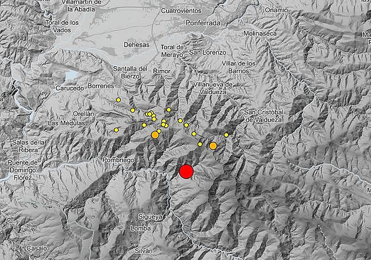 El balance del terremoto en El Bierzo: 21 réplicas de madrugada, diez pueblos afectados y 35 llamadas al 112