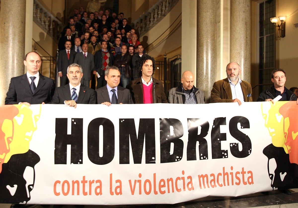 Hombres contra la Violencia de Género en Madrid en 2006. Inma Mesa
