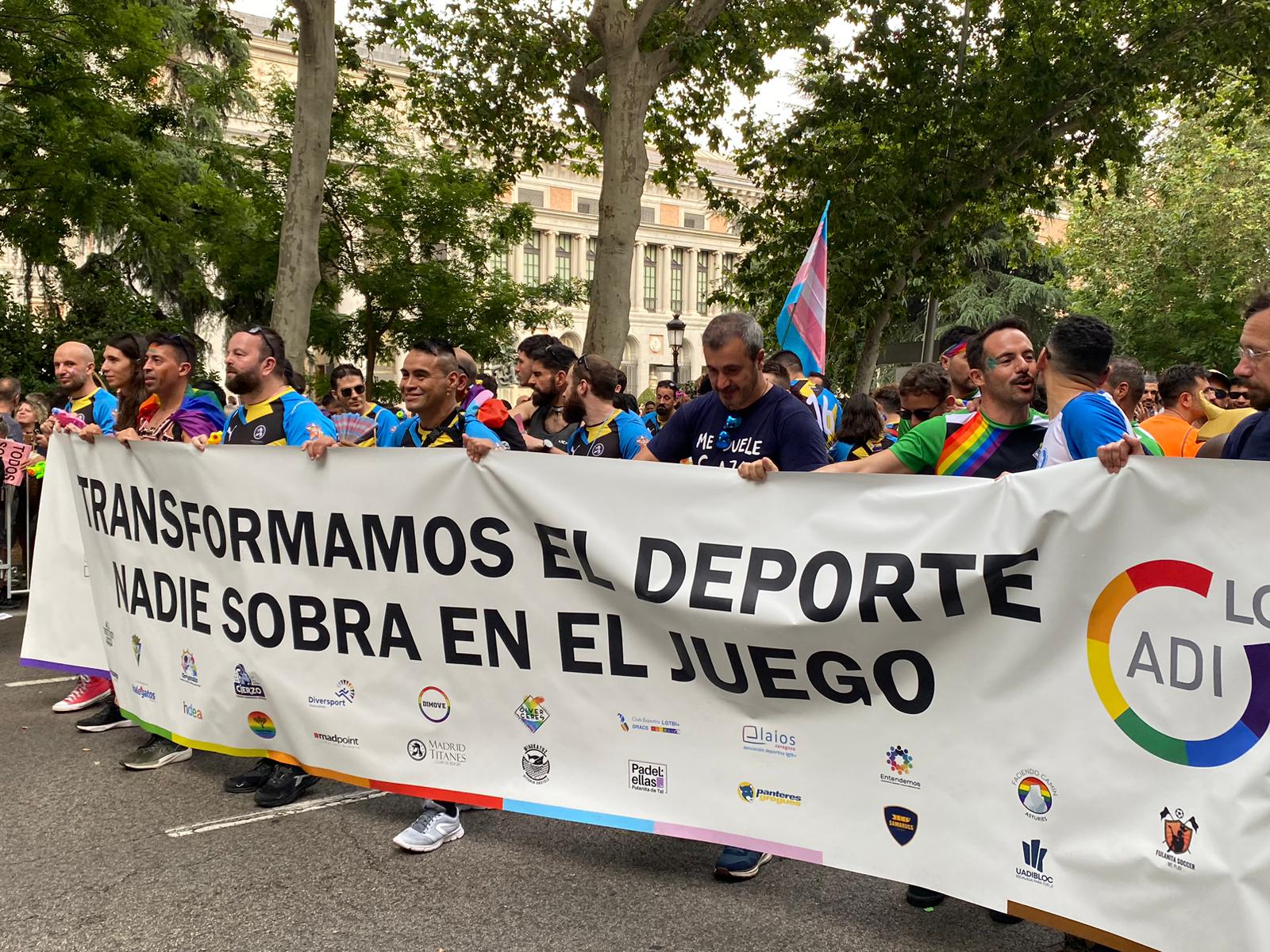 ADI LGTBIQ+ en la manifestación del Orgullo. ADI LGTBIQ+