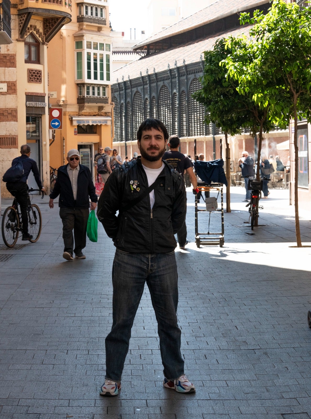 Dan Gamboa posa en pleno centro malagueño. Pedro J. Quero