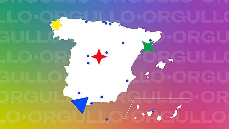 España muestra su orgullo: este es el mapa de las manifestaciones LGTBI que hay en tu municipio o cerca