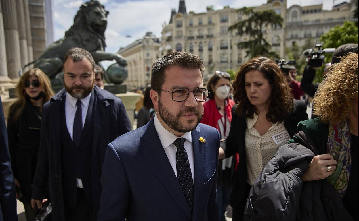 El presidente de la Generalitat, Pere Aragonès.