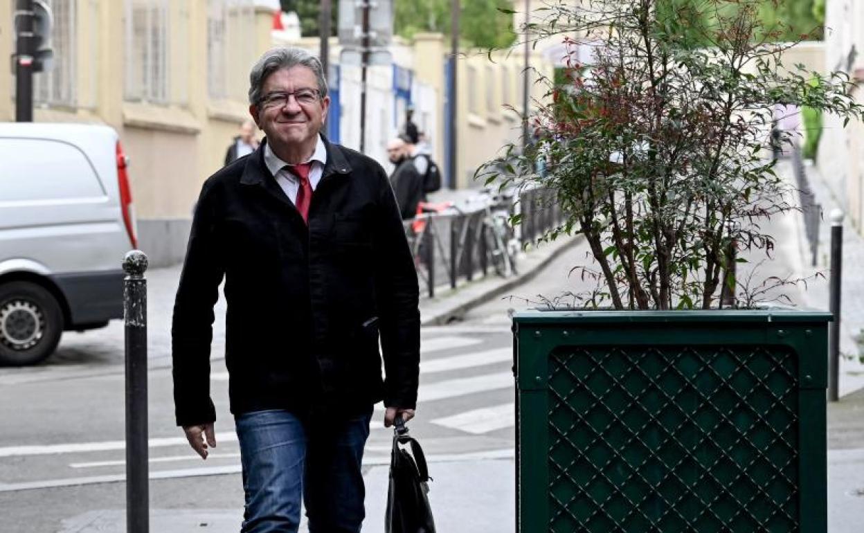 Jean-Luc Melenchon, líder de La Francia Insumisa. 