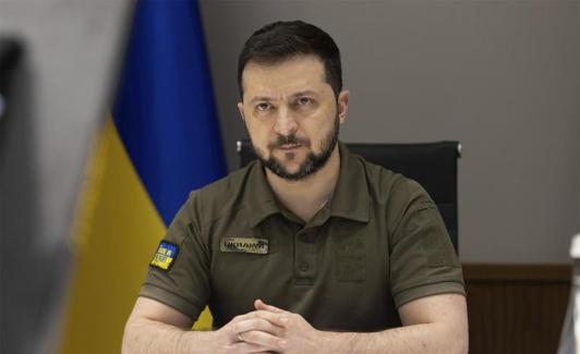 El presidente de Ucrania, Volodimir Zelenski. 