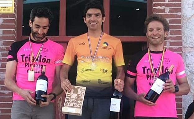 Alberto Bravo y Fran Blázquez, campeones de duatlón de Castilla y León en veteranos