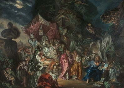 Imagen secundaria 1 - 'Autorretrato' de Paret (arriba). 'La cicunspección de Diógenes' y 'Cebra' (dcha.) Tres de la obras expuestas. 