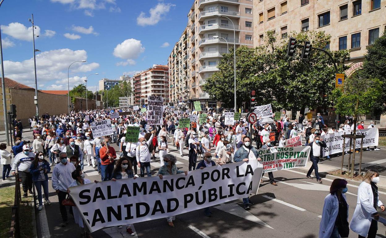 La Plataforma de Salamanca para la Sanidad Pública convoca una nueva 'marea blanca' el 19 de junio