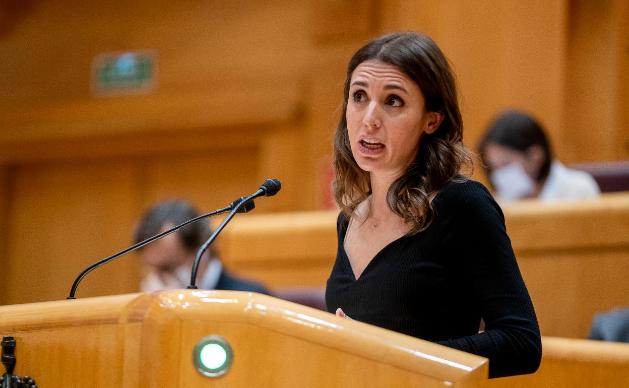 La ministra de Igualdad, Irene Montero.