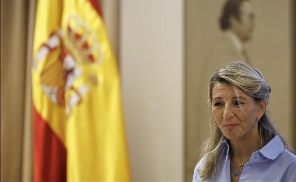 La vicepresidenta segunda del Gobierno y Ministra de Trabajo y Economía Social, Yolanda Díaz. 