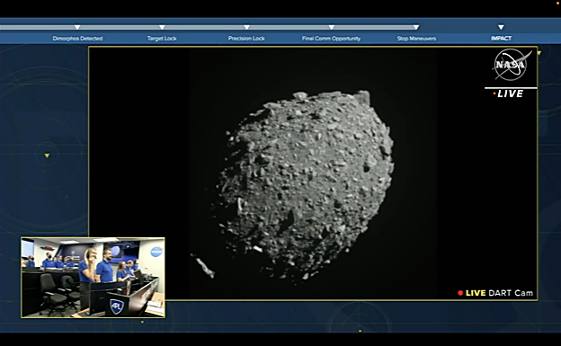 Misión, salvar a Tierra: la sonda DART impacta con éxito contra el asteroide Dimorfo