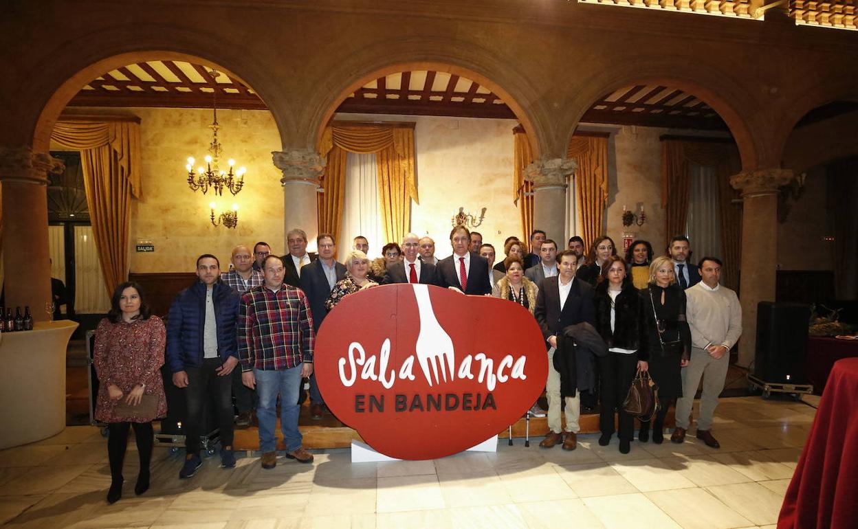 Miembros de la marca 'Salamanca en bandeja'. 