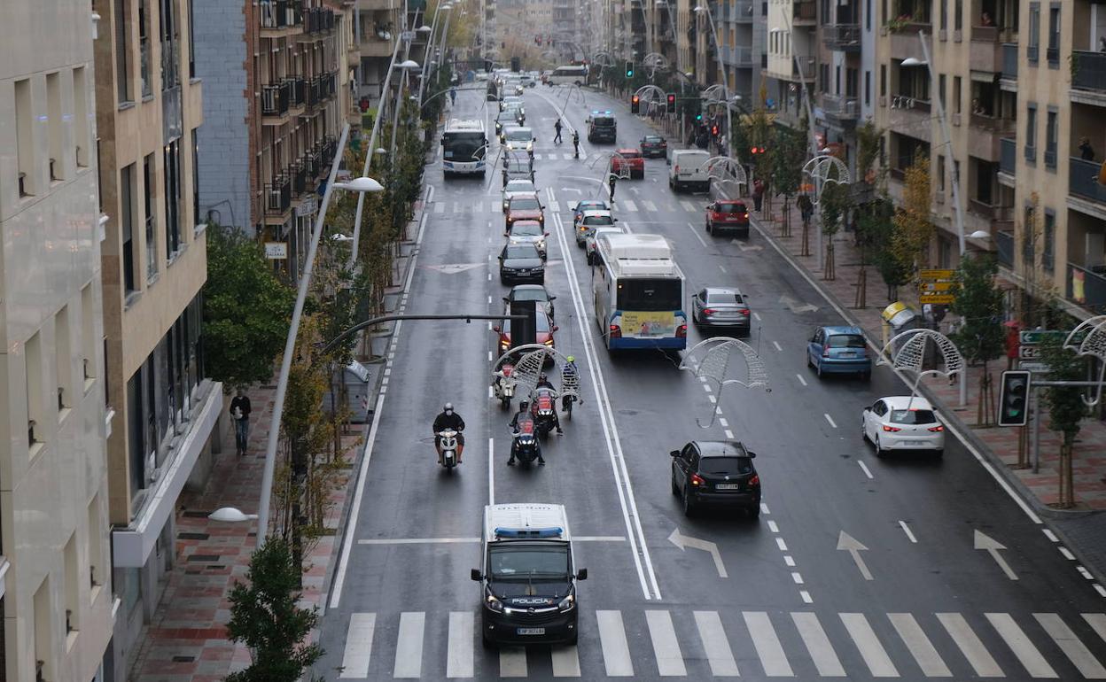 Tramo del paseo de Canalejas. 