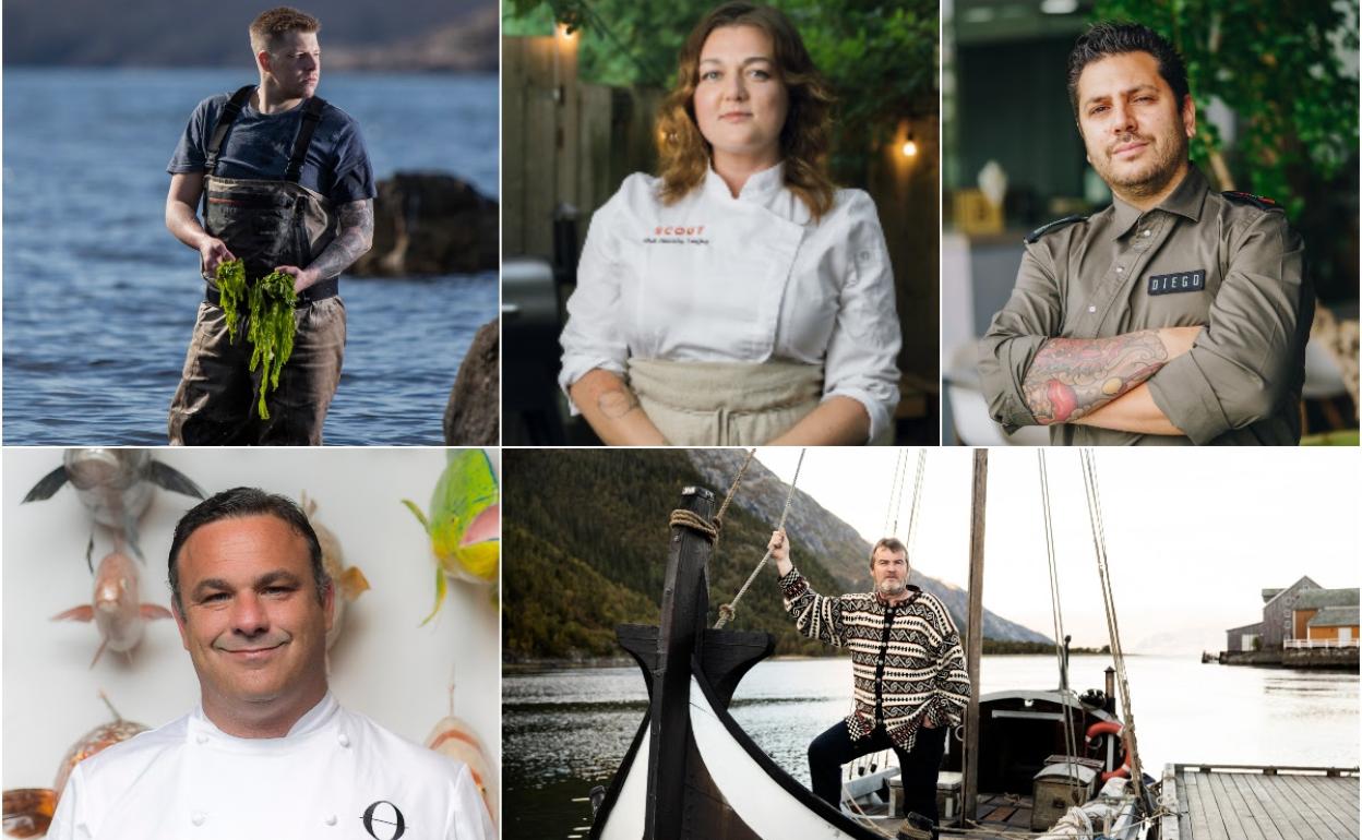 Nicolai Ellitsgaard, Charlotte Langley, Diego Gallegos, Ángel León y Roderick Sloan.