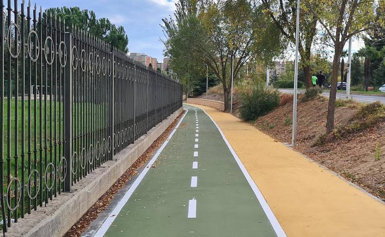 Trazado del nuevo tramo de carril bici. 