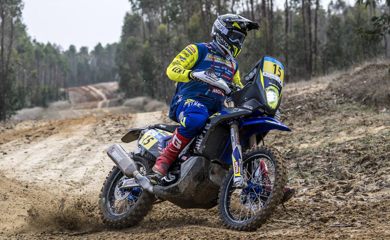 Santolino, en la tercera etapa del Rally de Andalucía. 