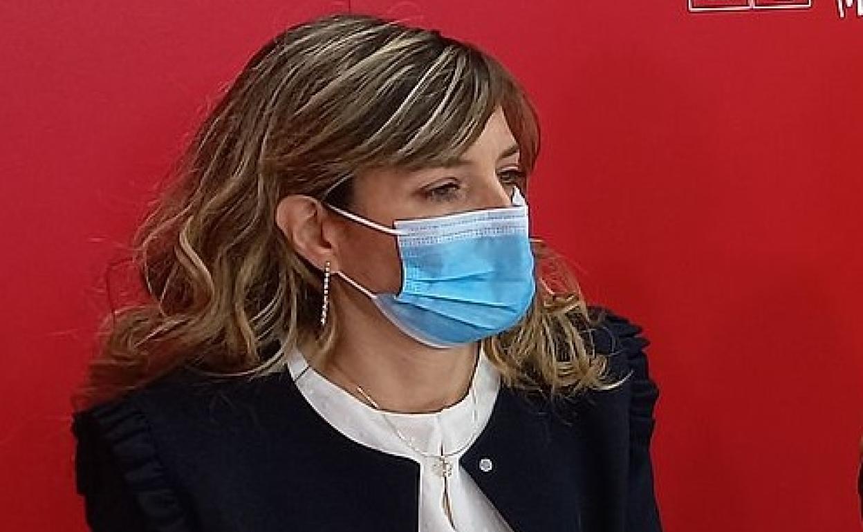 Cristina López, secretaria provincial de Educación del PSOE de Salamanca.
