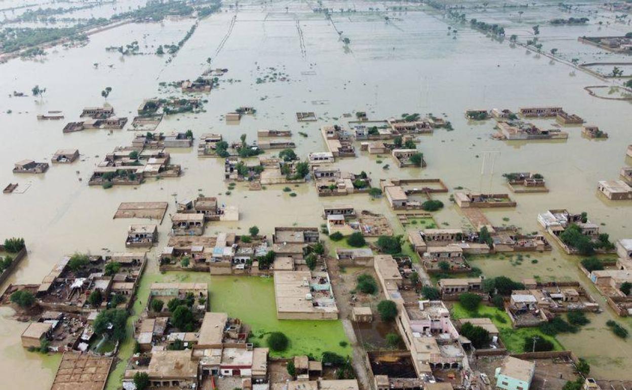 Inundaciones en Pakistán. 