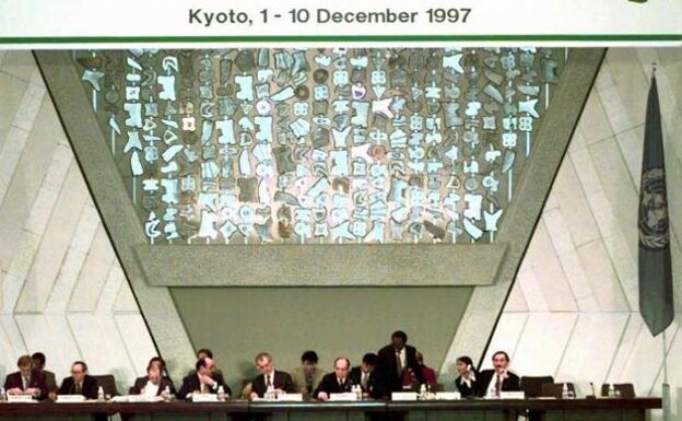 Imagen de archivo de la COP3 celebrada en Kioto en 1997.
