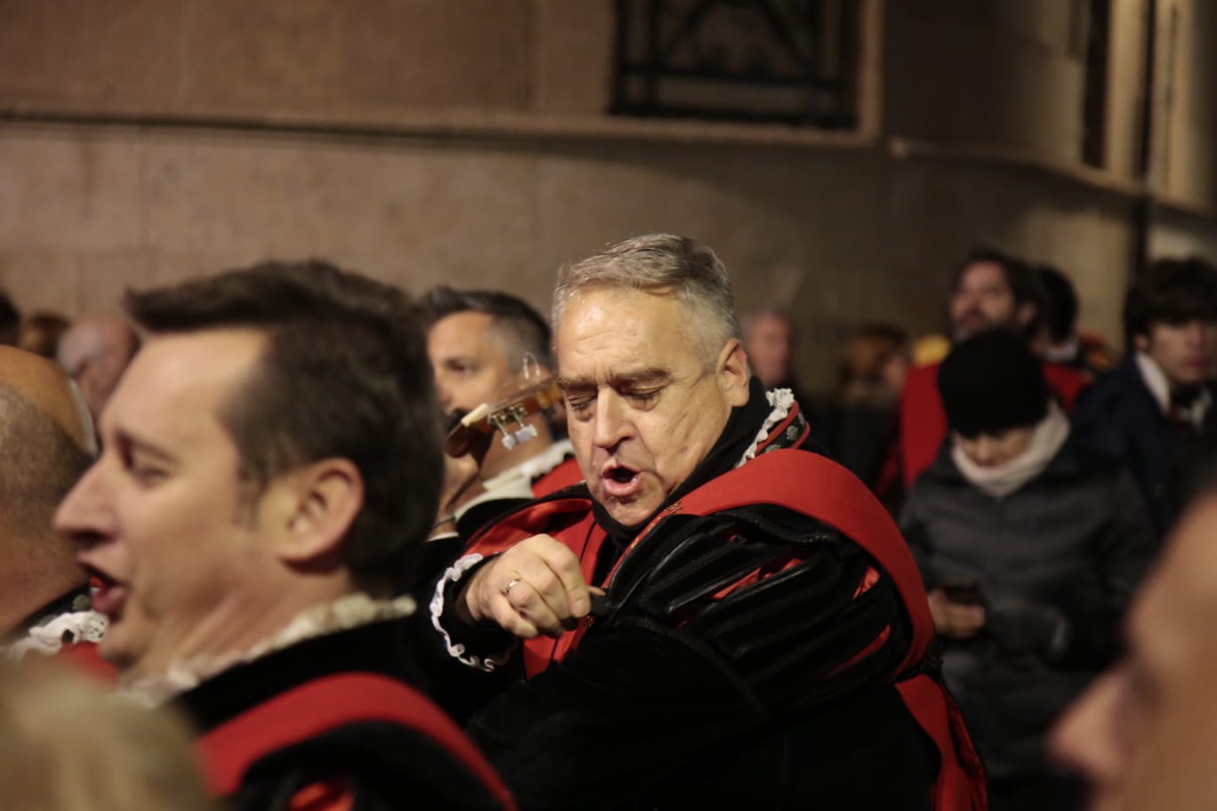 Un momento del desfile de los tunos.