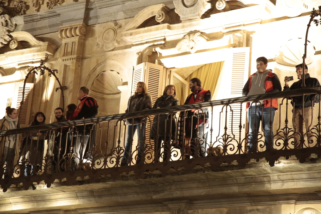 Un momento del desfile de los tunos.