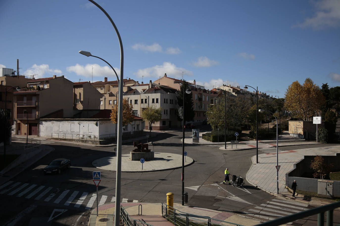 La rotonda que marca el inicio.