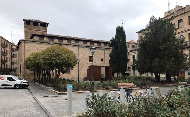 Plaza de Santa Eulalia de Salamanca este lunes. 