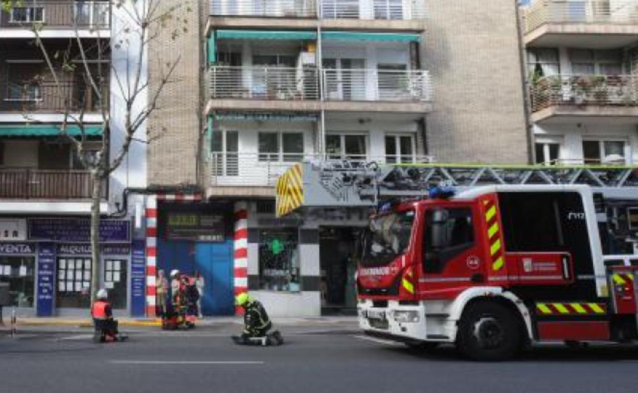 Imagen de otra actuación de los bomberos de Salamanca. 