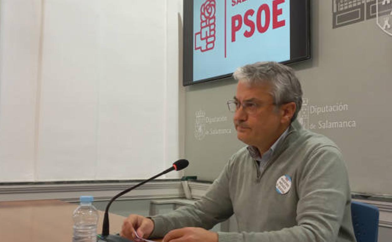 Fernando Rubio, portavoz del Grupo Socialista en la Diputación de Salamanca. 