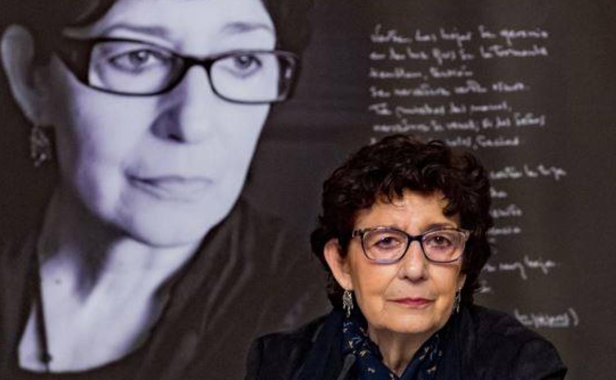 Olvido García Valdés, en el Palacio Real de Madrid. 