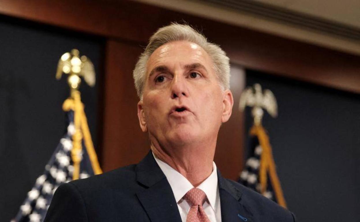 El líder republicano en la Cámara de Representantes, Kevin McCarthy.