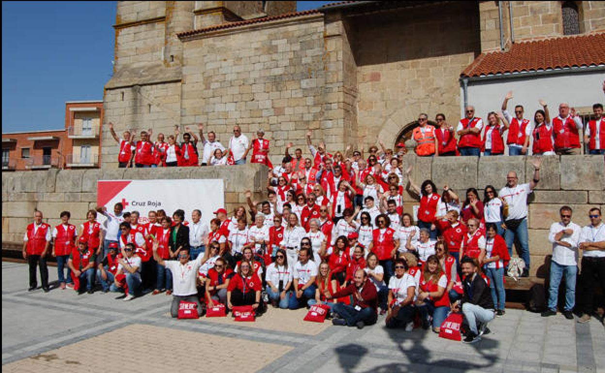 Encuentro provincial del voluntario en Vitigudino, en 2022. 