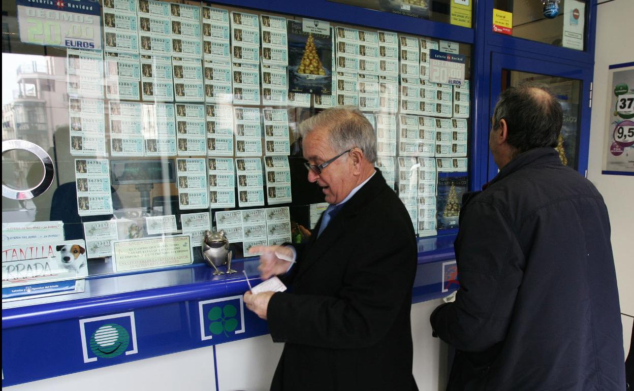 Una administración de lotería en Salamanca. 