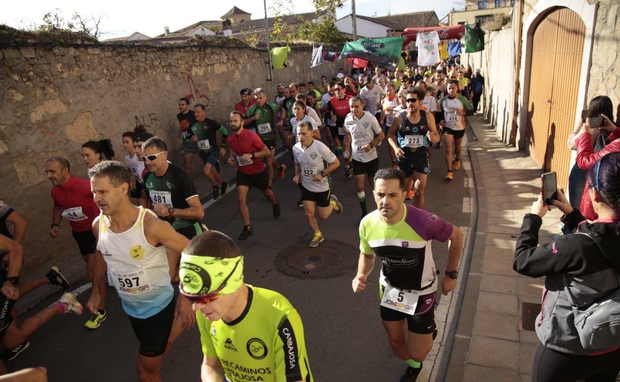 Salida de una carrera de esta edición de la Liga de Cross de Cabrerizos. 